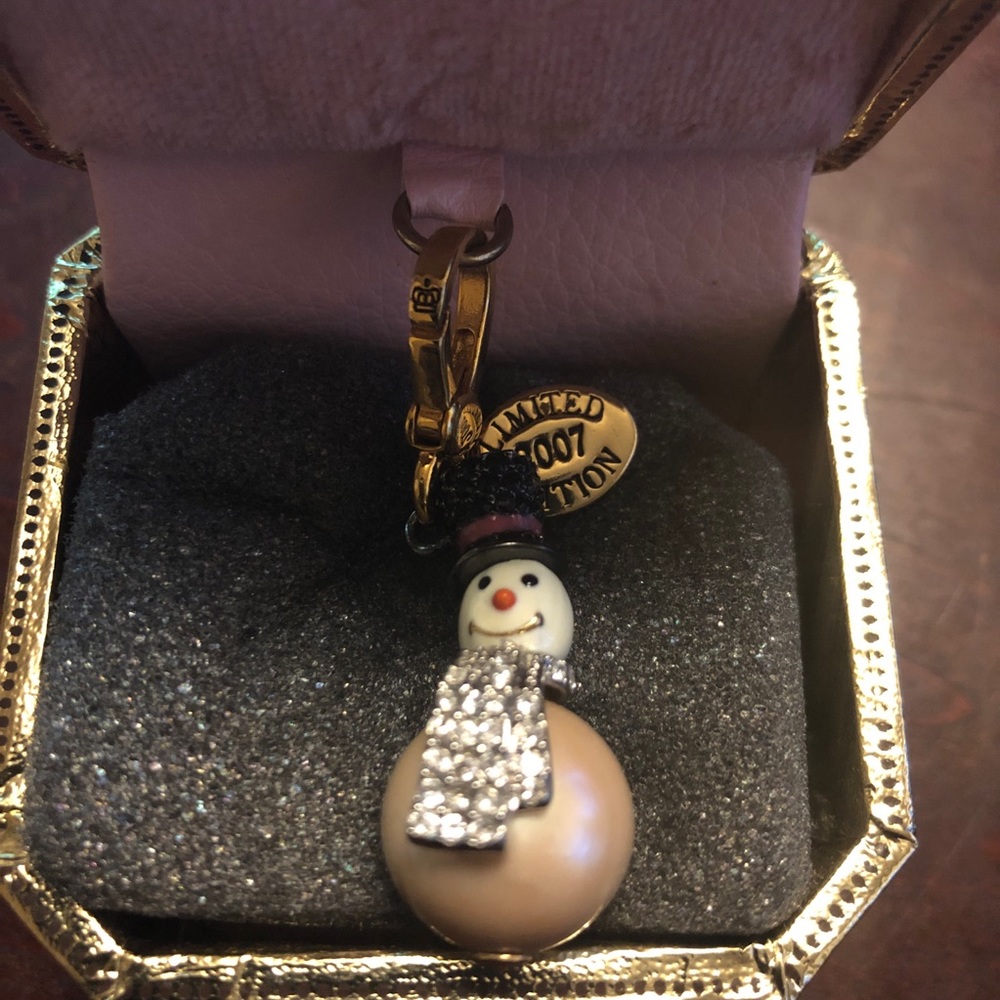*RARE* Snowman charm - Juicy Couture Gold tone